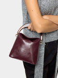 Bolso De Mano Con Asa Efecto Carey