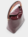 Bolso De Mano Con Asa Efecto Carey
