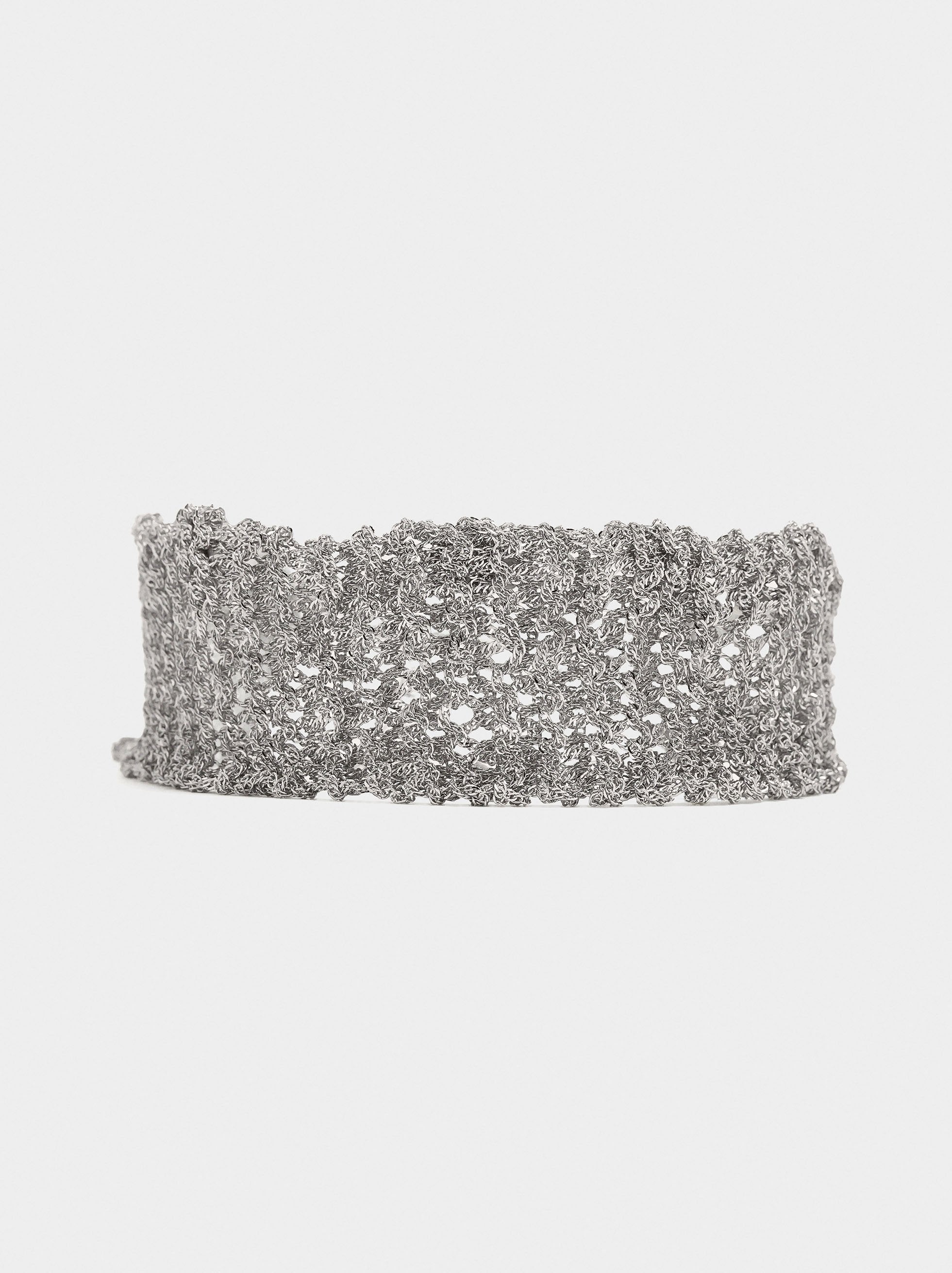 Choker Con Cadenas Entrecruzadas