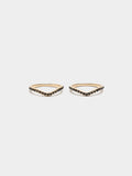 Anillo Doble Con Onda Y Cristales