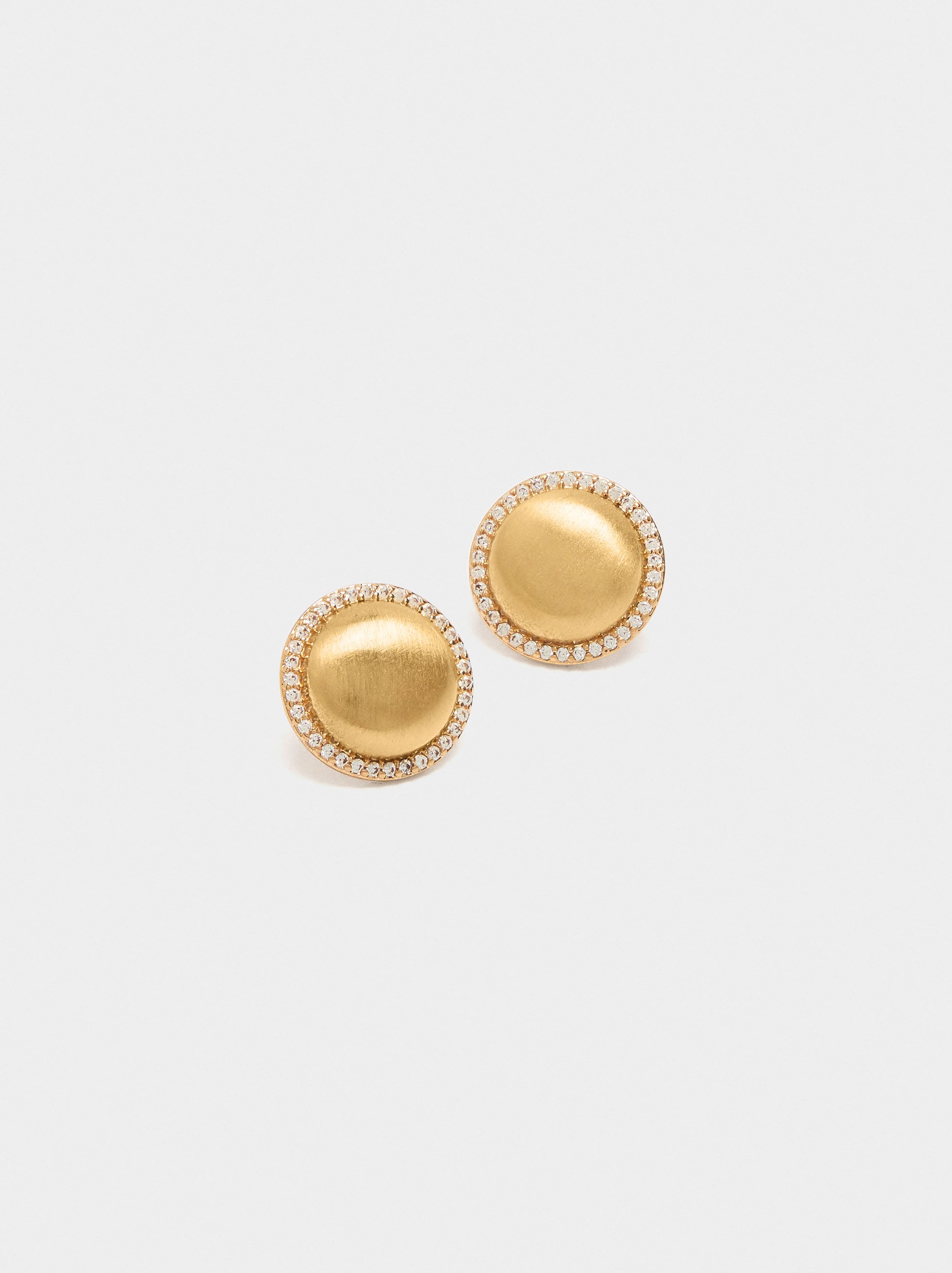 Pendientes Redondos Con Circonitas