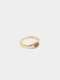 Anillo Detalle Ovalado Con Circonitas