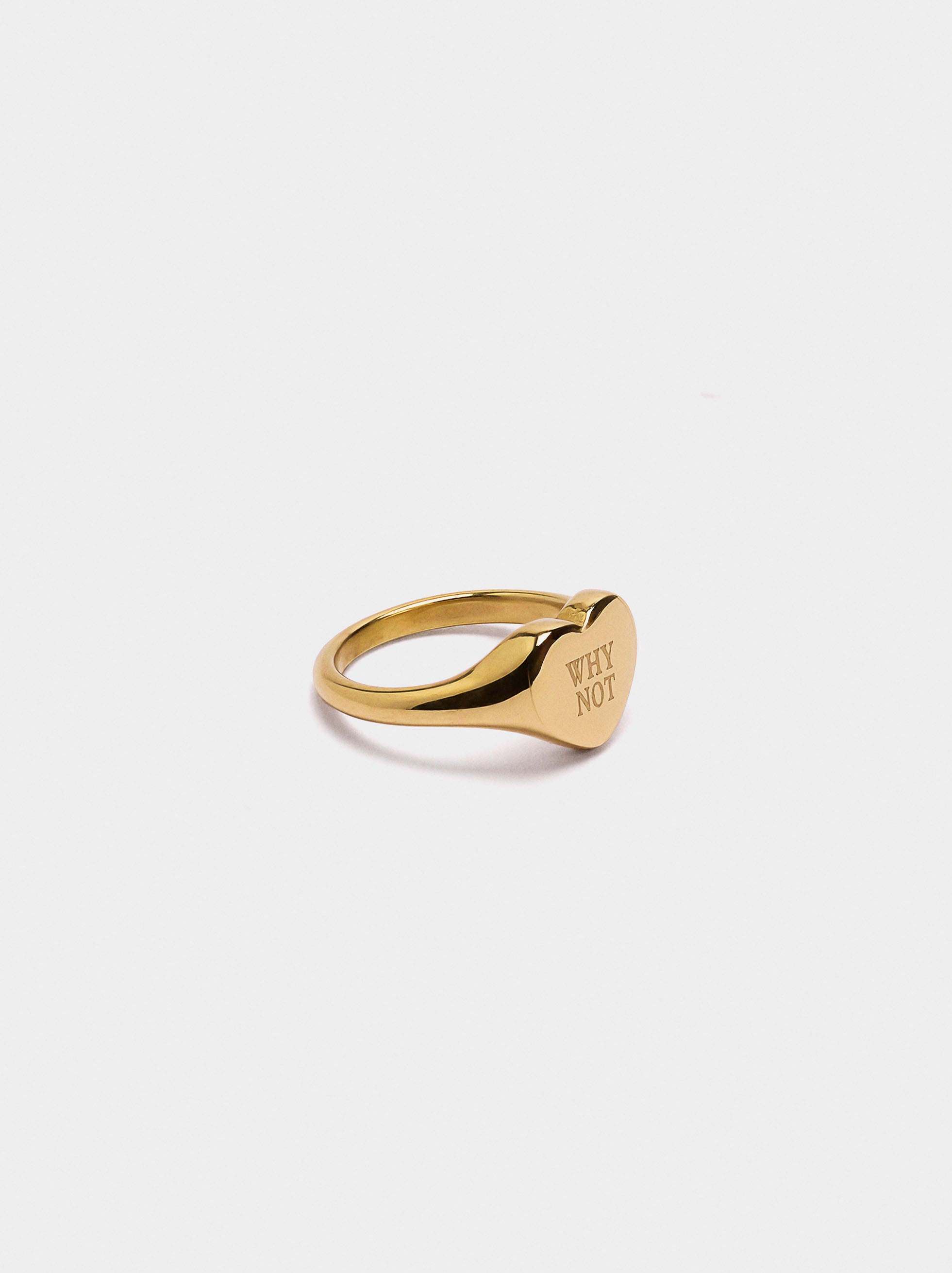 Anillo Sello Para Meñique Why Not - Acero Inoxidable