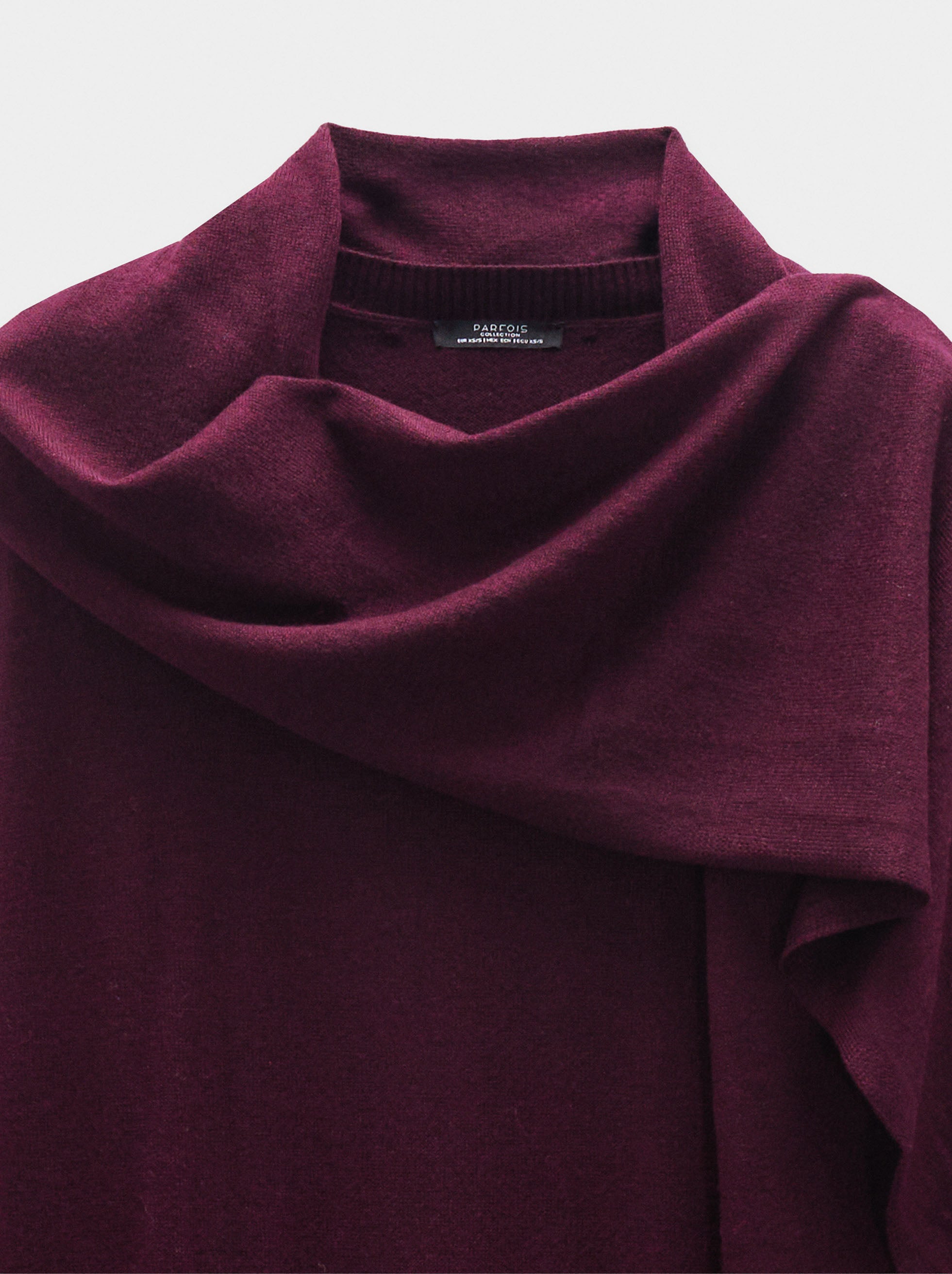 Vestido Midi De Punto Con Bufanda