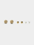 Set De Pendientes Con Perlas