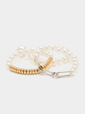 Set De Pulseras Elásticas Con Perlas