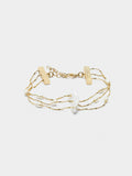 Multipulsera Con Perlas De Agua Dulce