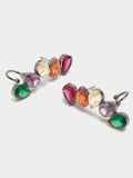 Pendientes Ear Jacket Circonitas Multicolor