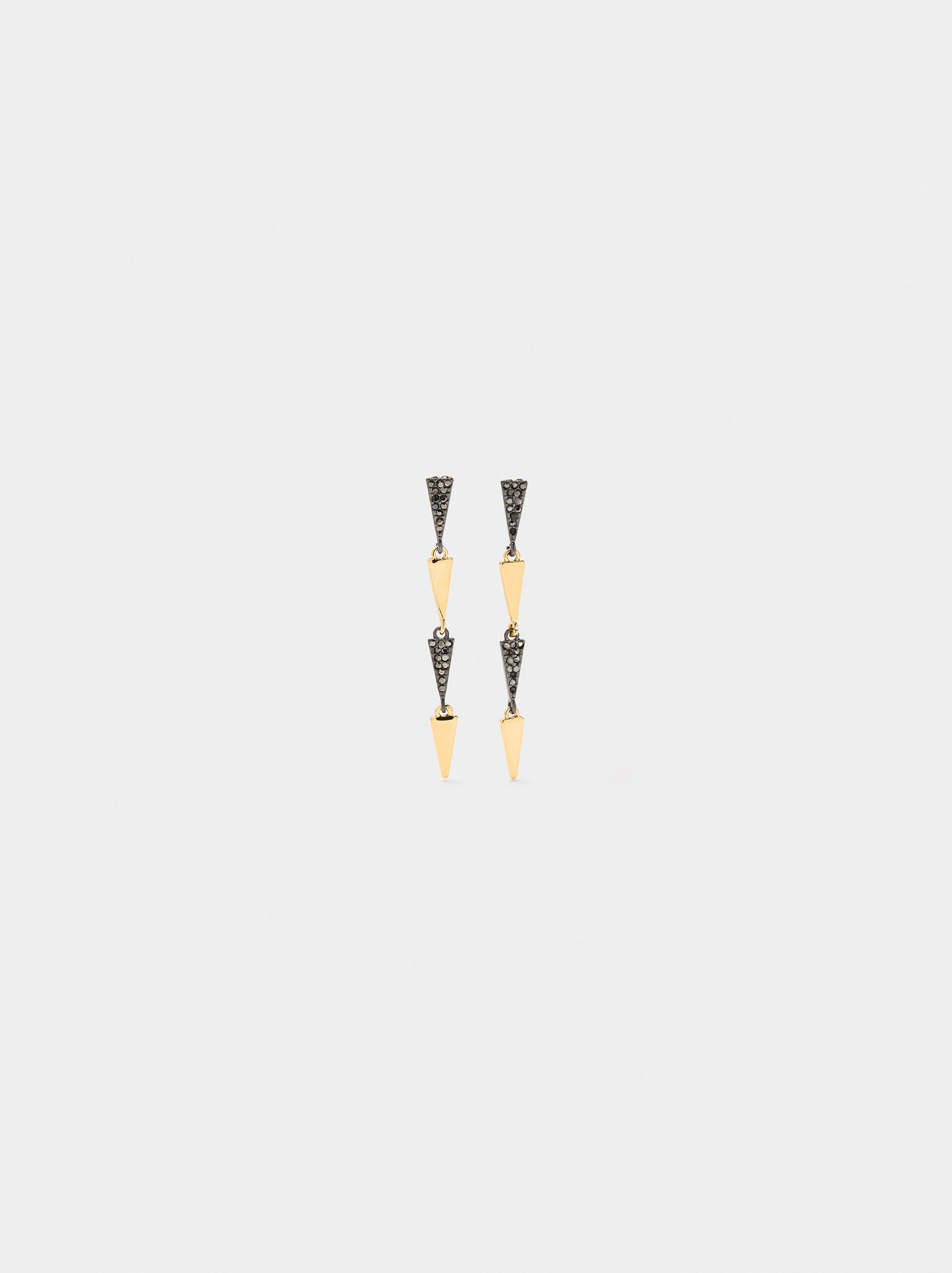 Pendientes Romboides Con Circonitas