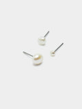 Set De Pendientes Con Perlas De Agua Dulce