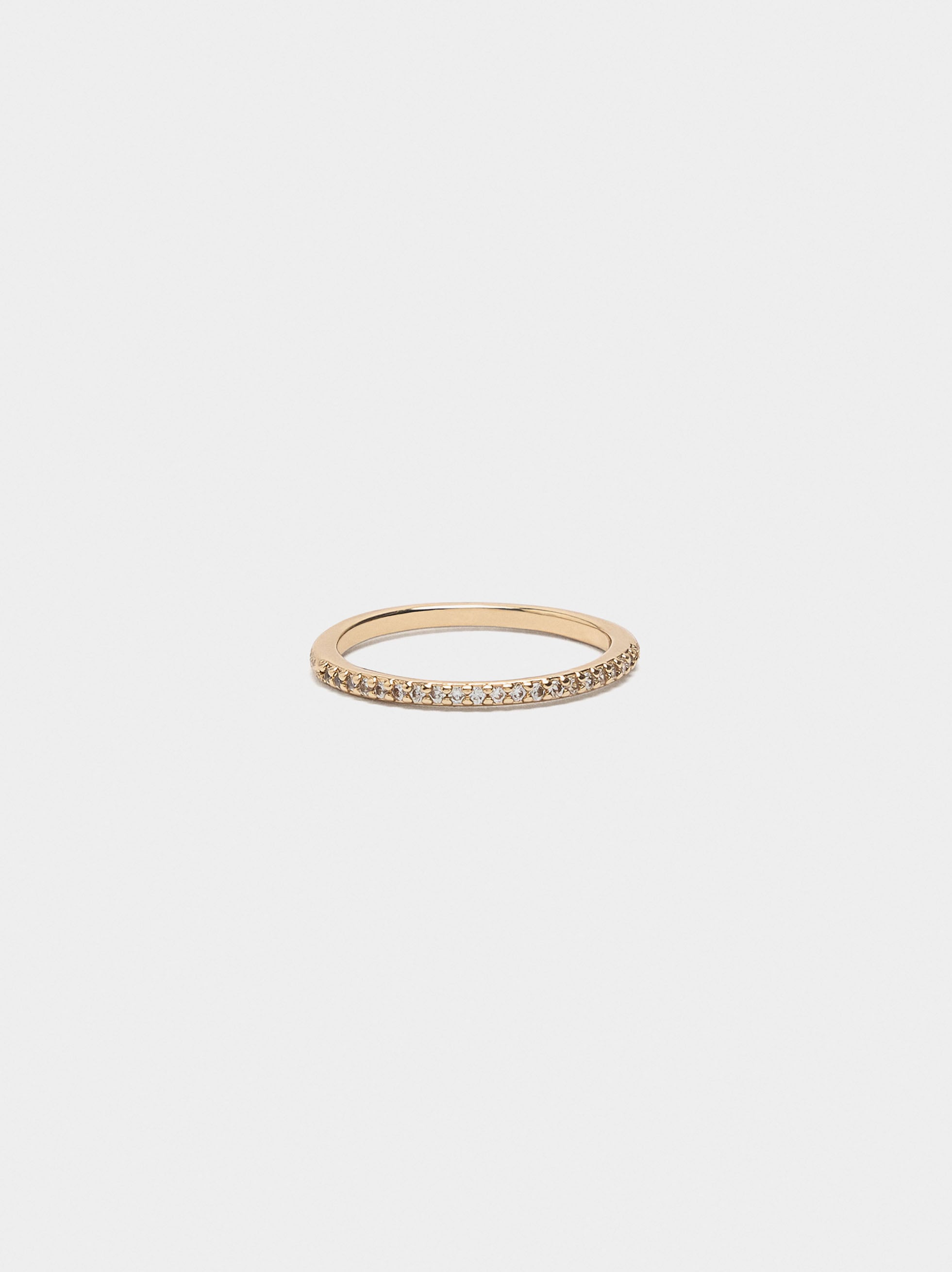 Anillo Fino Con Circonitas