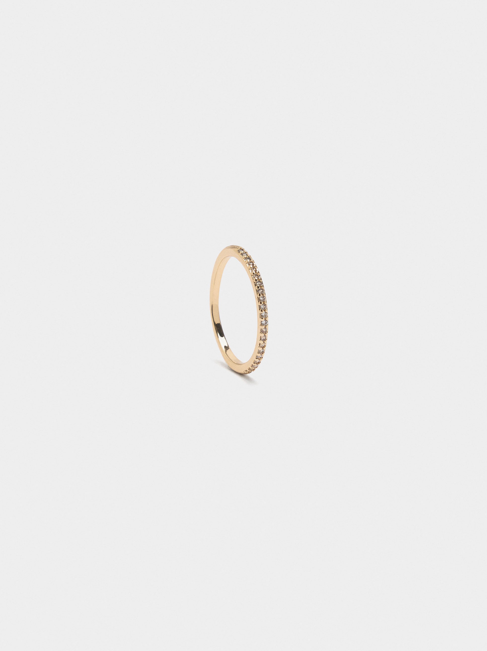 Anillo Fino Con Circonitas