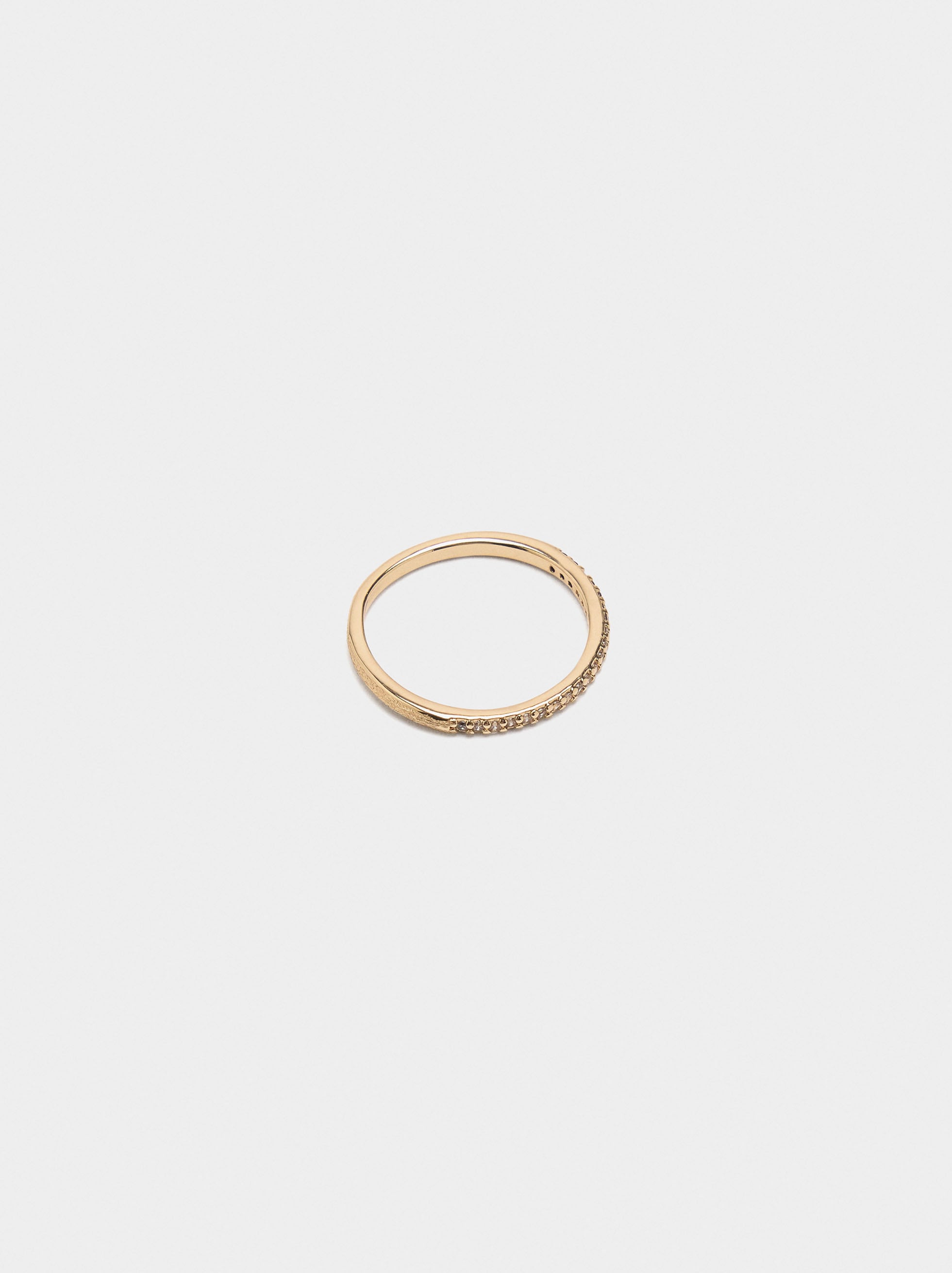 Anillo Fino Con Circonitas