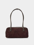 Bolso De Hombro Con Detalles De Piel