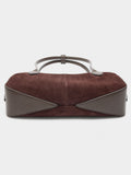Bolso De Hombro Con Detalles De Piel
