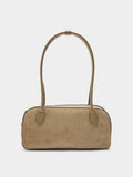 Bolso De Hombro Con Detalles De Piel