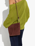 Bolso Bucket De Piel Con Bandolera