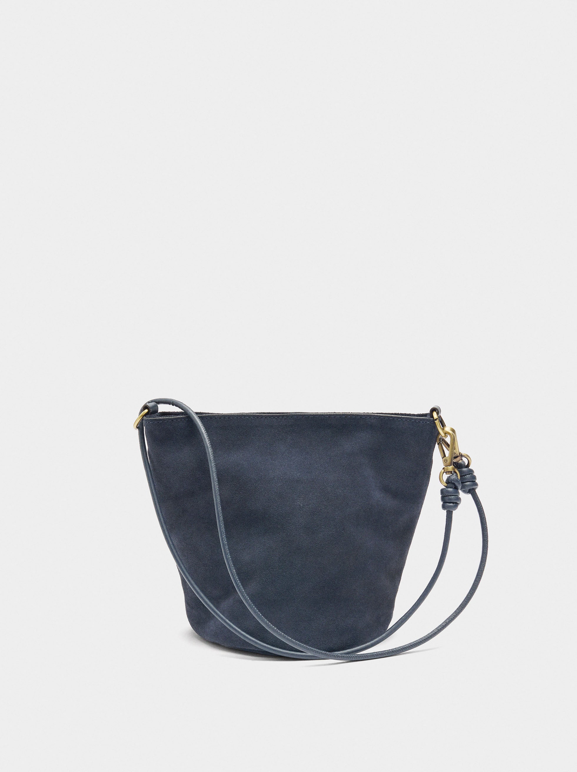 Bolso Bucket De Piel Con Bandolera