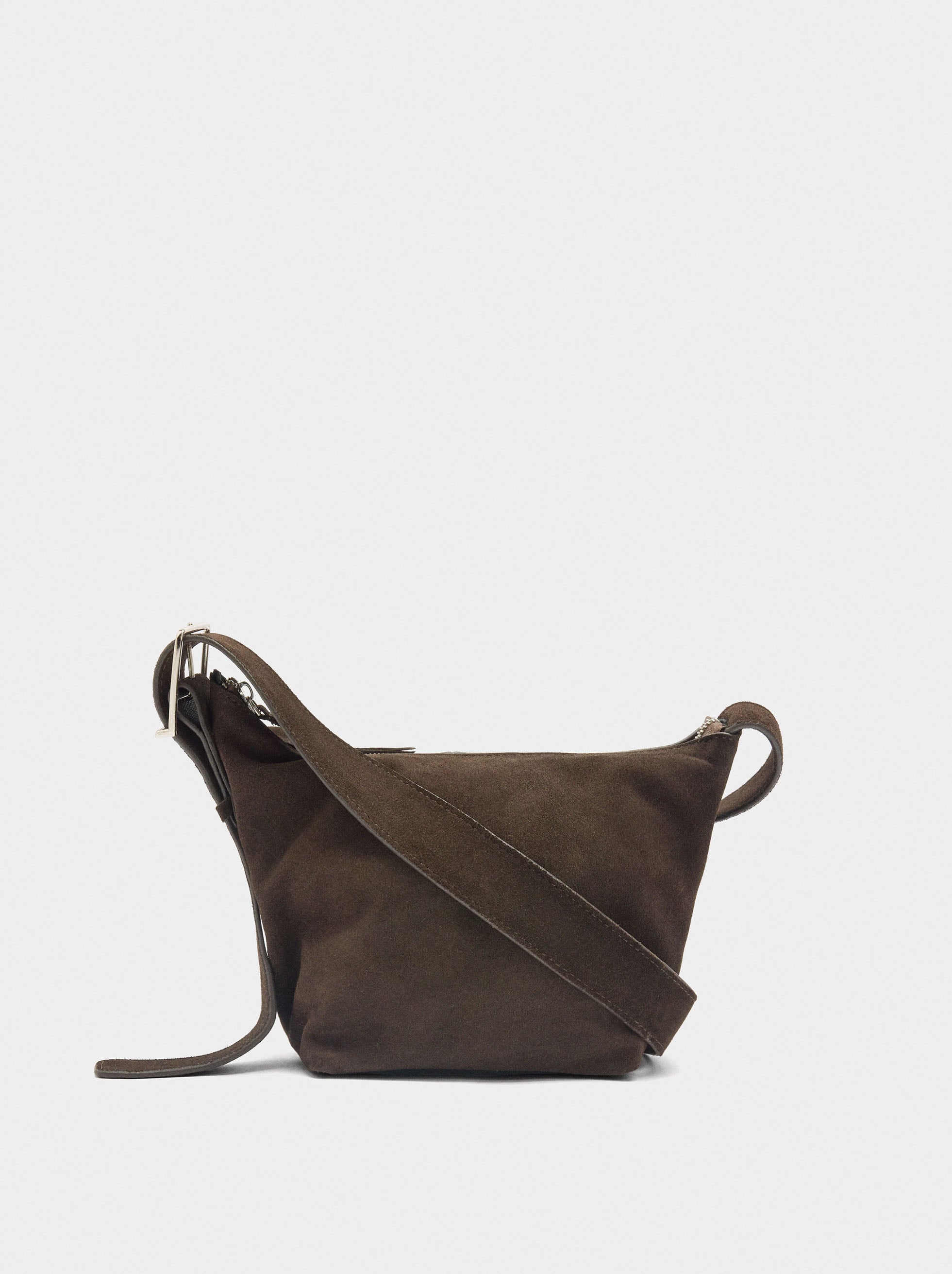 Bolso Bandolera De Piel Lisa