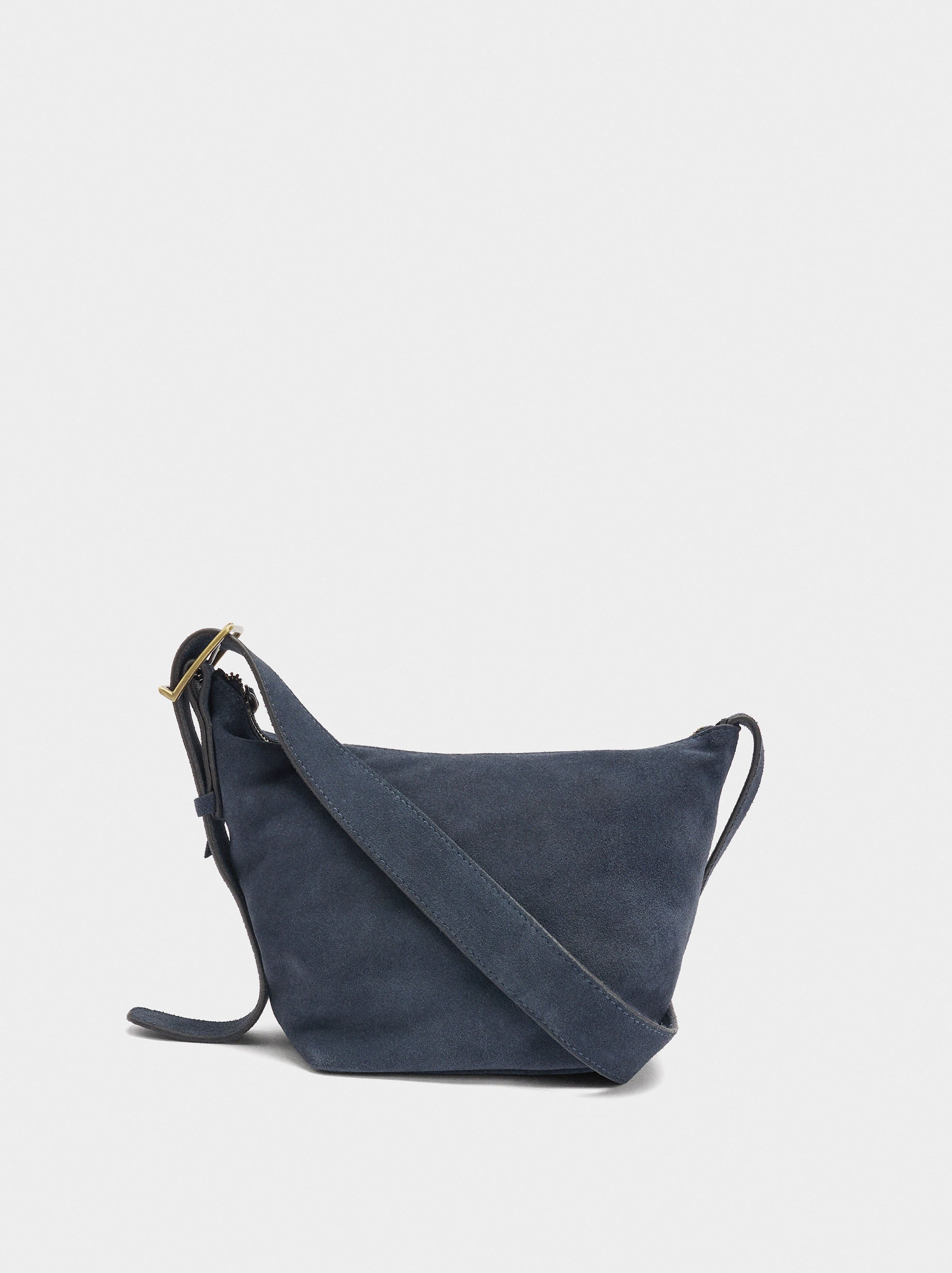 Bolso Bandolera De Piel Lisa