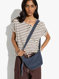 Bolso Bandolera De Piel Lisa