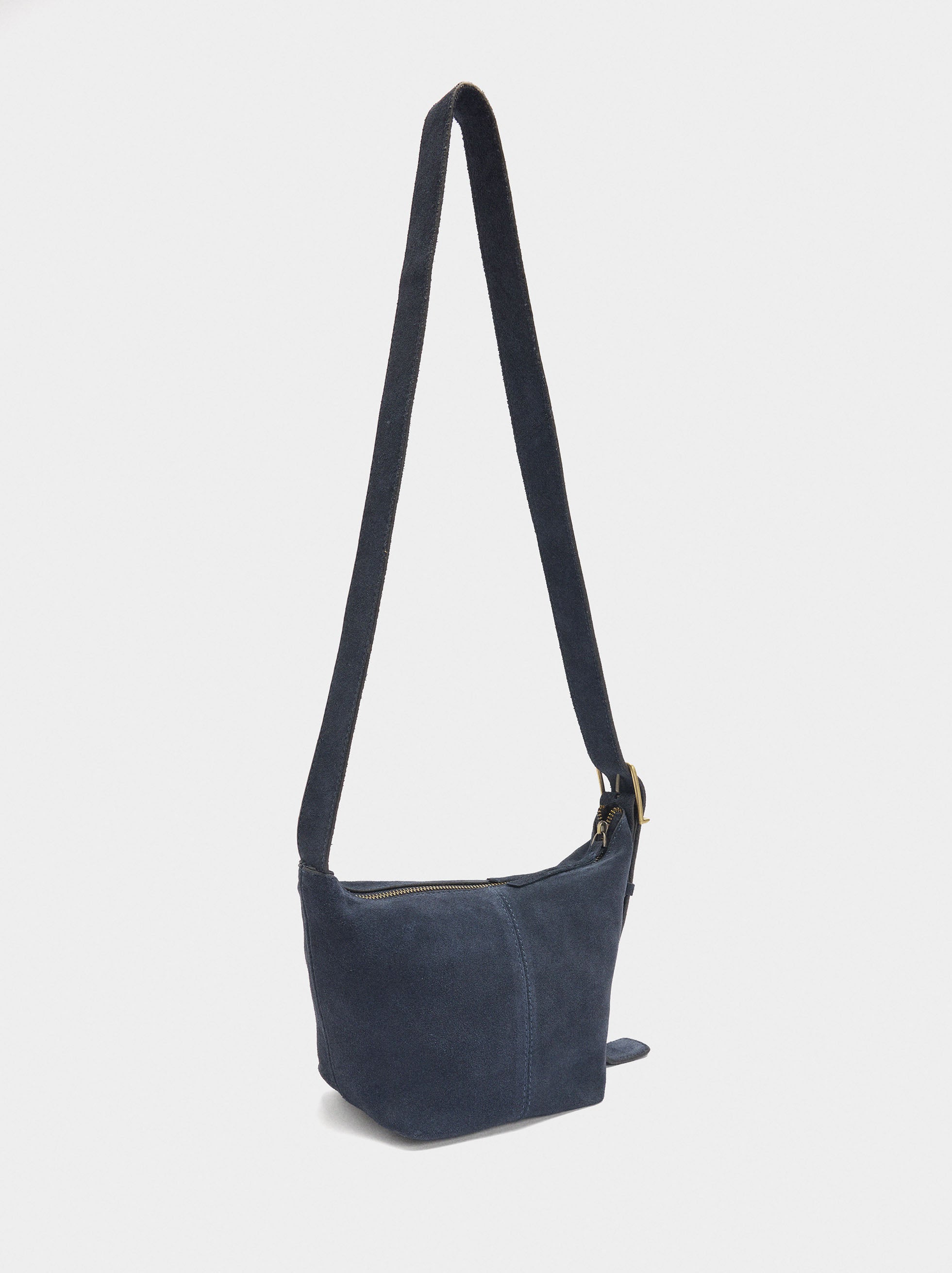 Bolso Bandolera De Piel Lisa