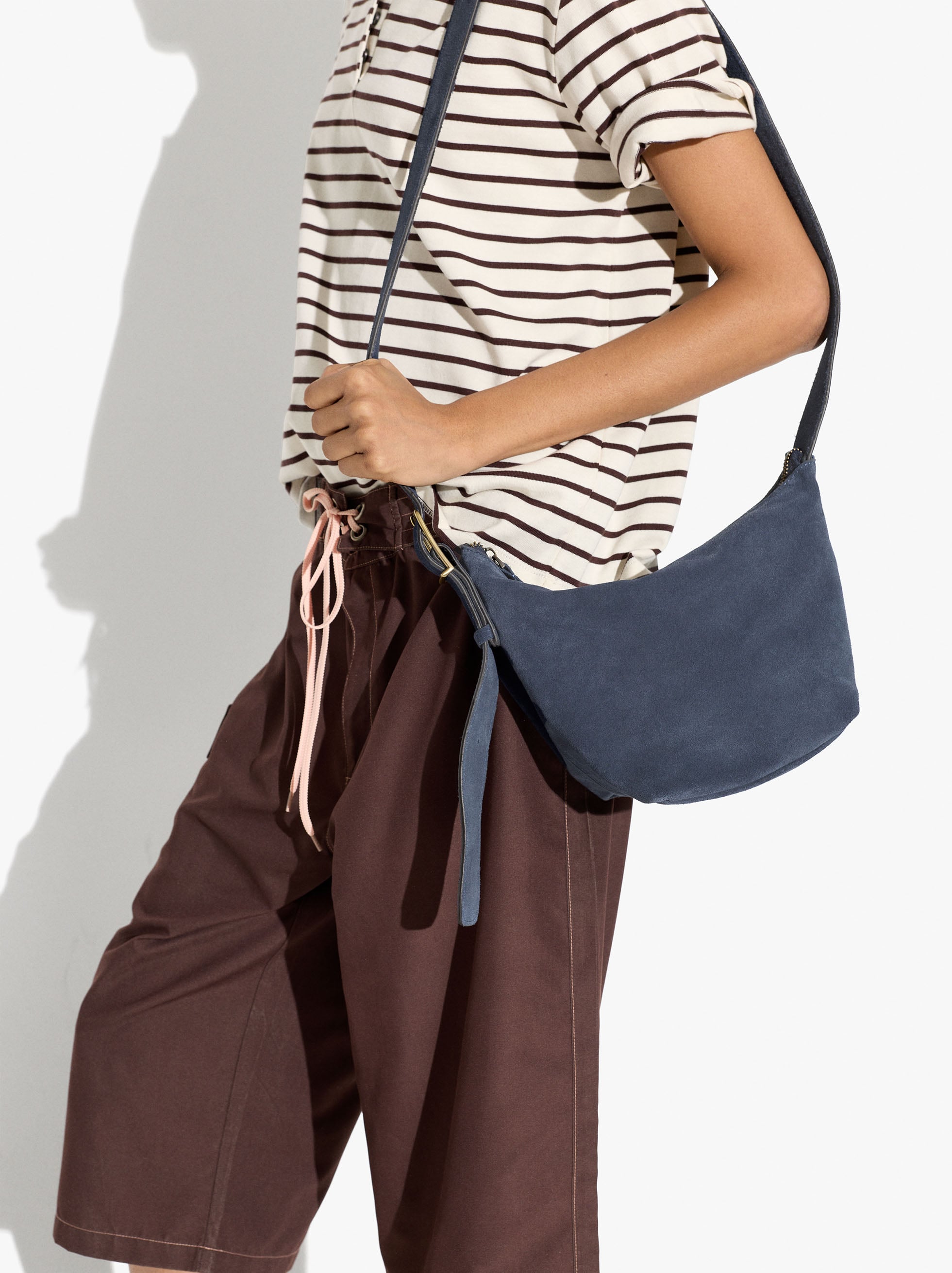 Bolso Bandolera De Piel Lisa