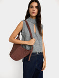 Bolso Bandolera De Piel Lisa