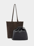 Bolso Shopper De Piel Trenzada