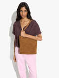 Bolso Shopper De Piel Trenzada