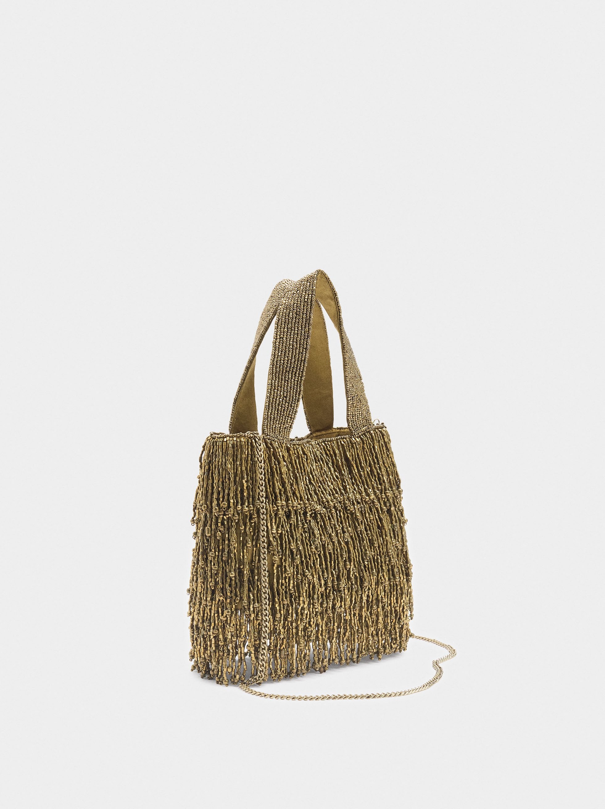 Bolso De Fiesta Con Abalorios
