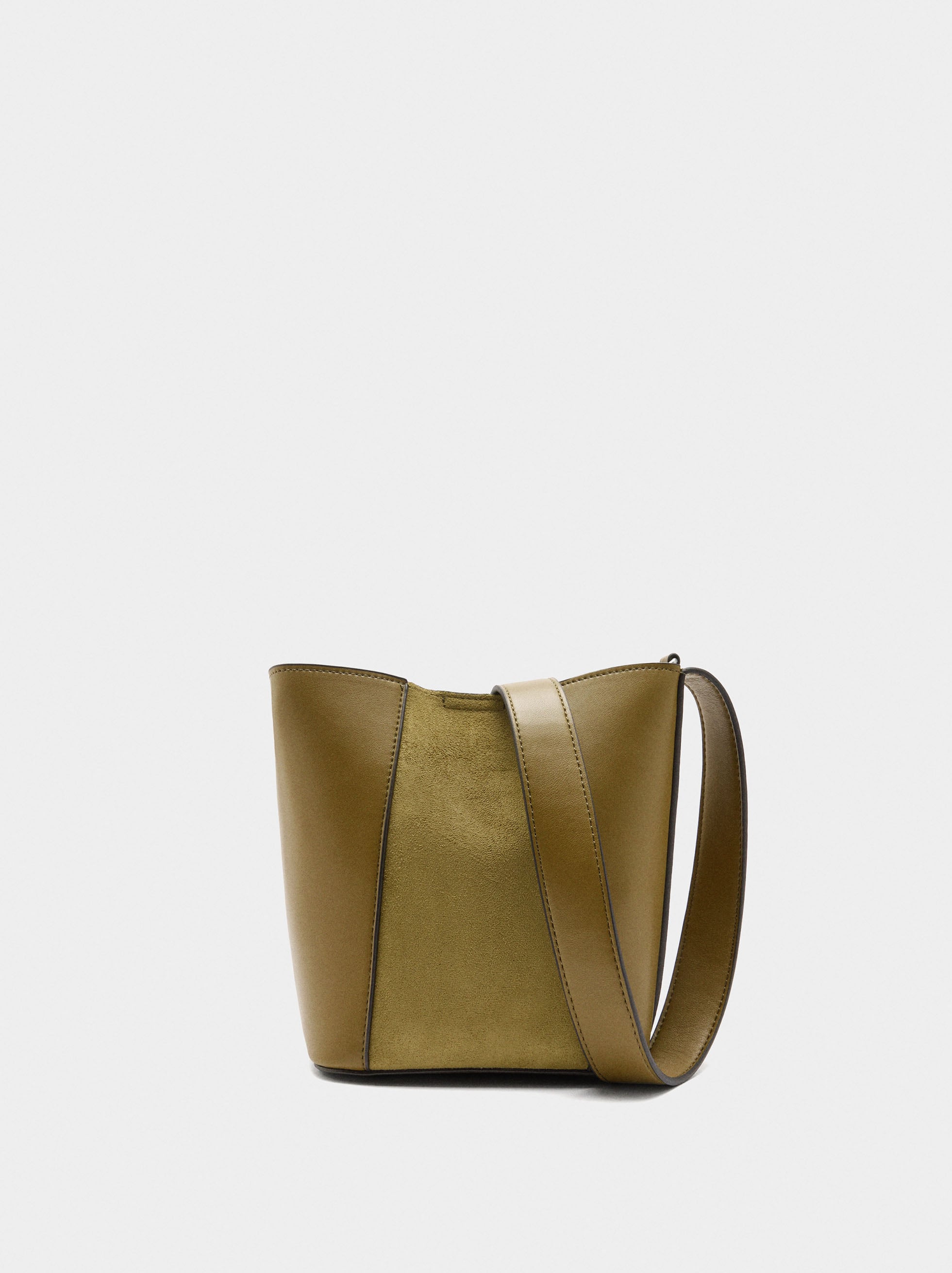 Bolso Bombonera Contraste De Texturas