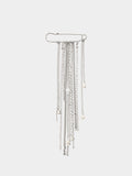 Broche Con Cadena Y Perlas