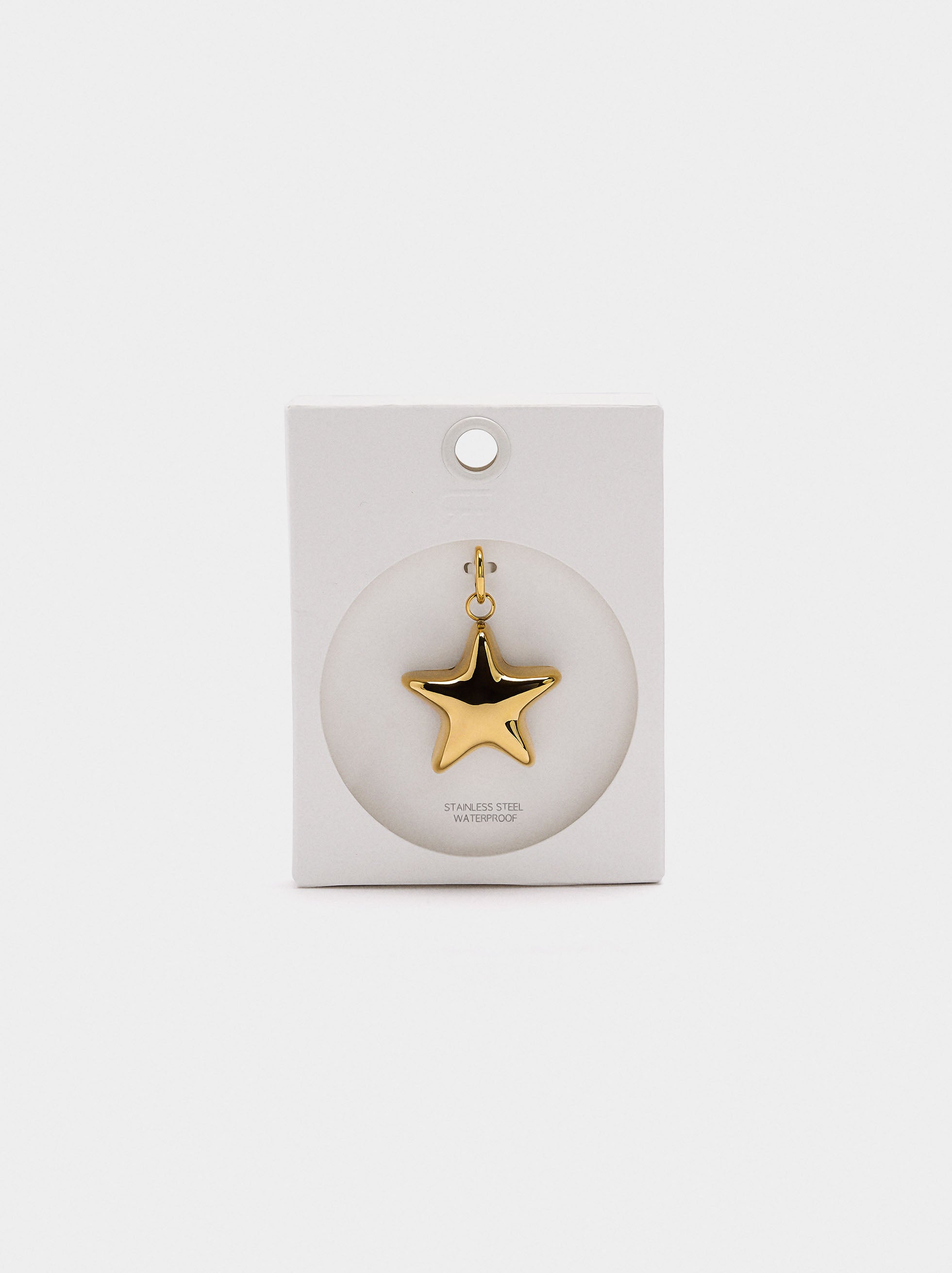 Charm De Estrella - Acero Inoxidable