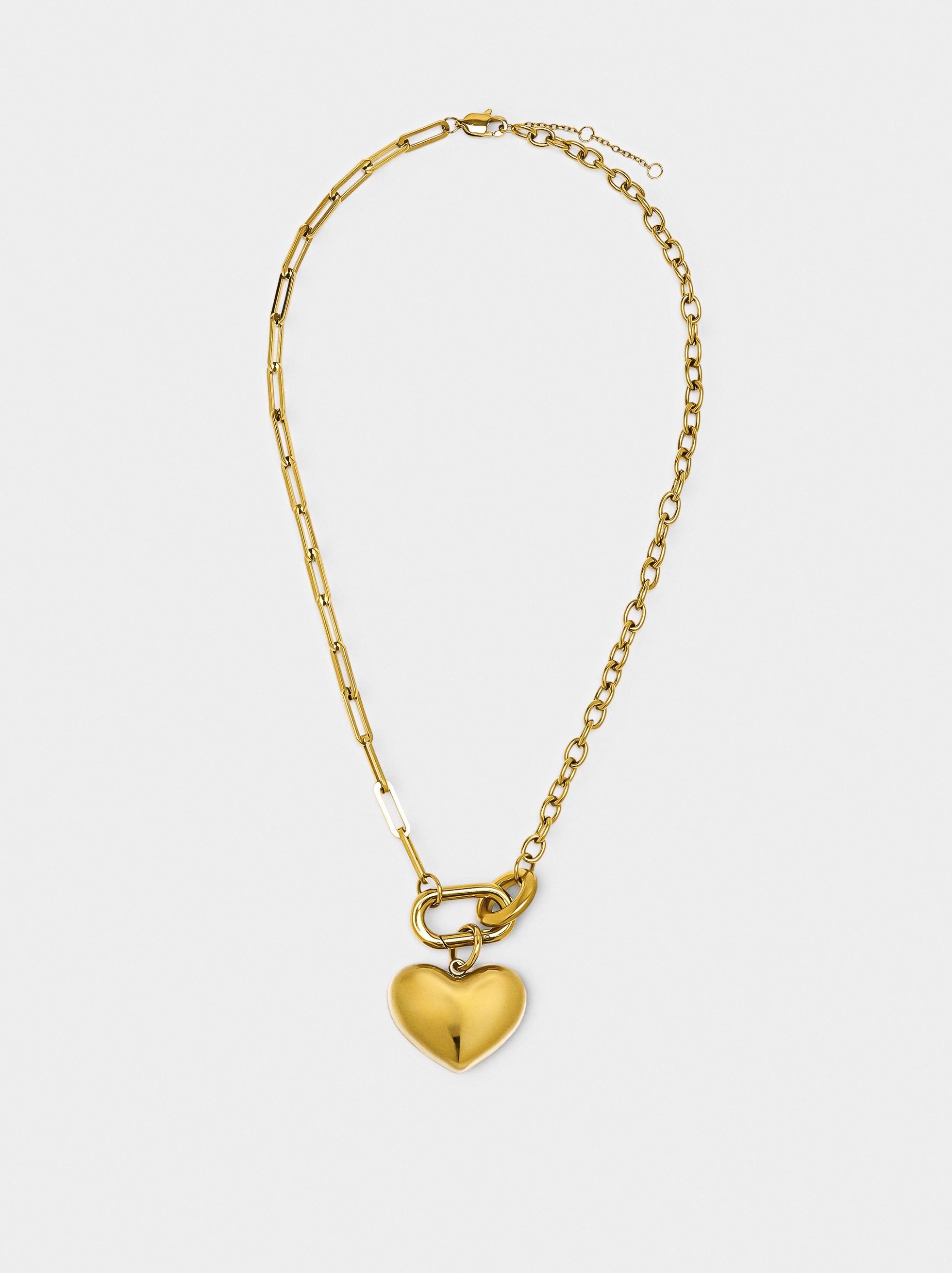 Charm De Corazón - Acero Inoxidable