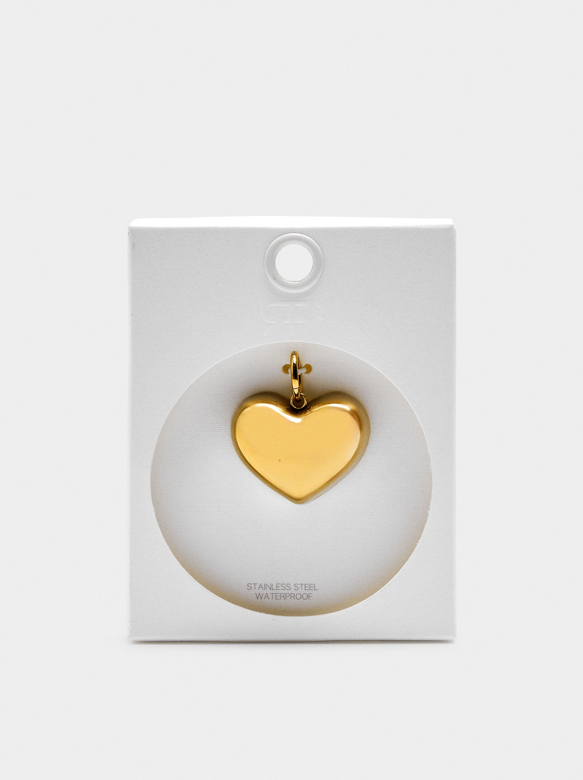 Charm De Corazón - Acero Inoxidable