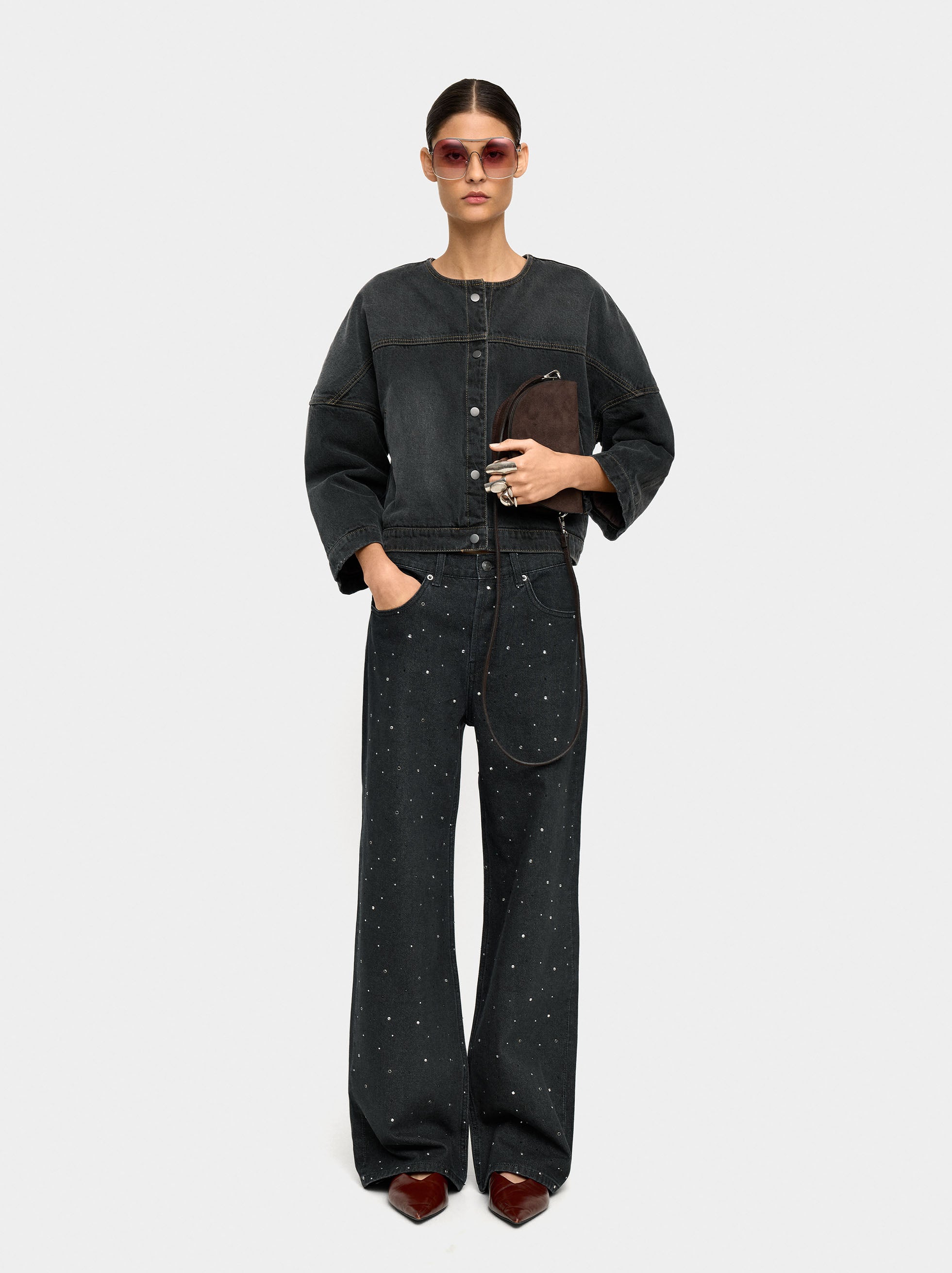 Pantalón Vaquero Con Strass