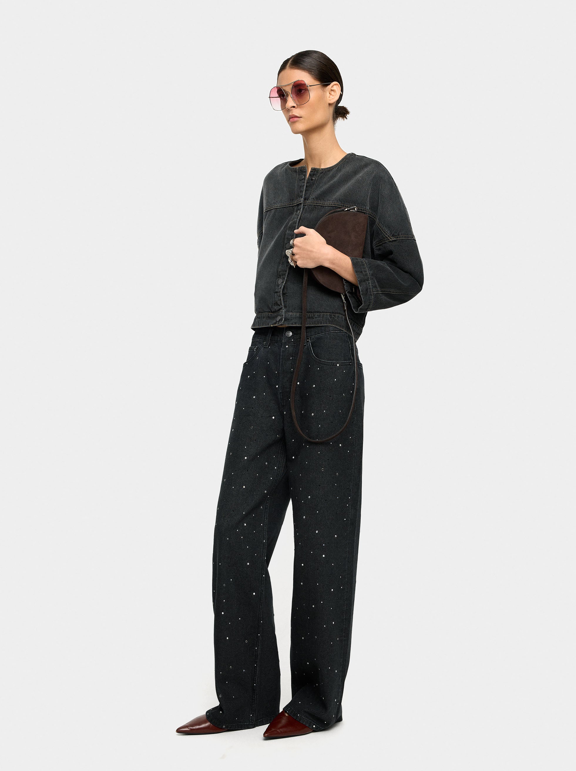 Pantalón Vaquero Con Strass