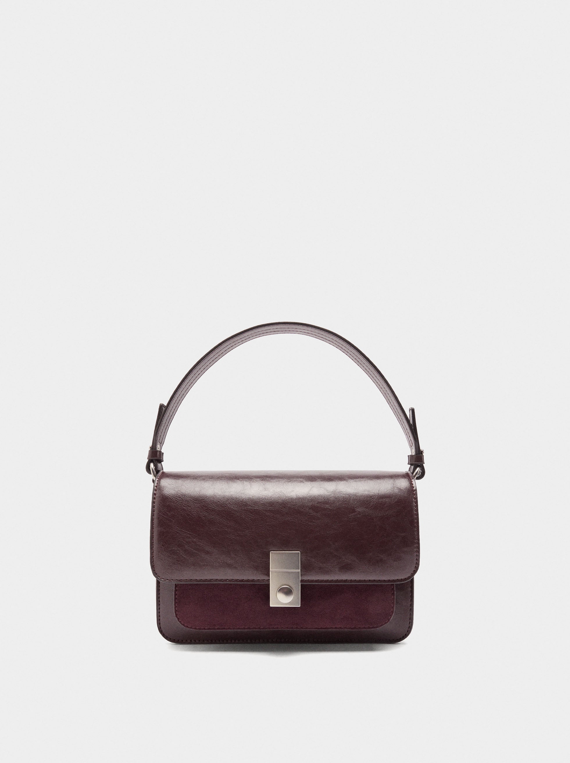 Bolso De Mano Con Solapa