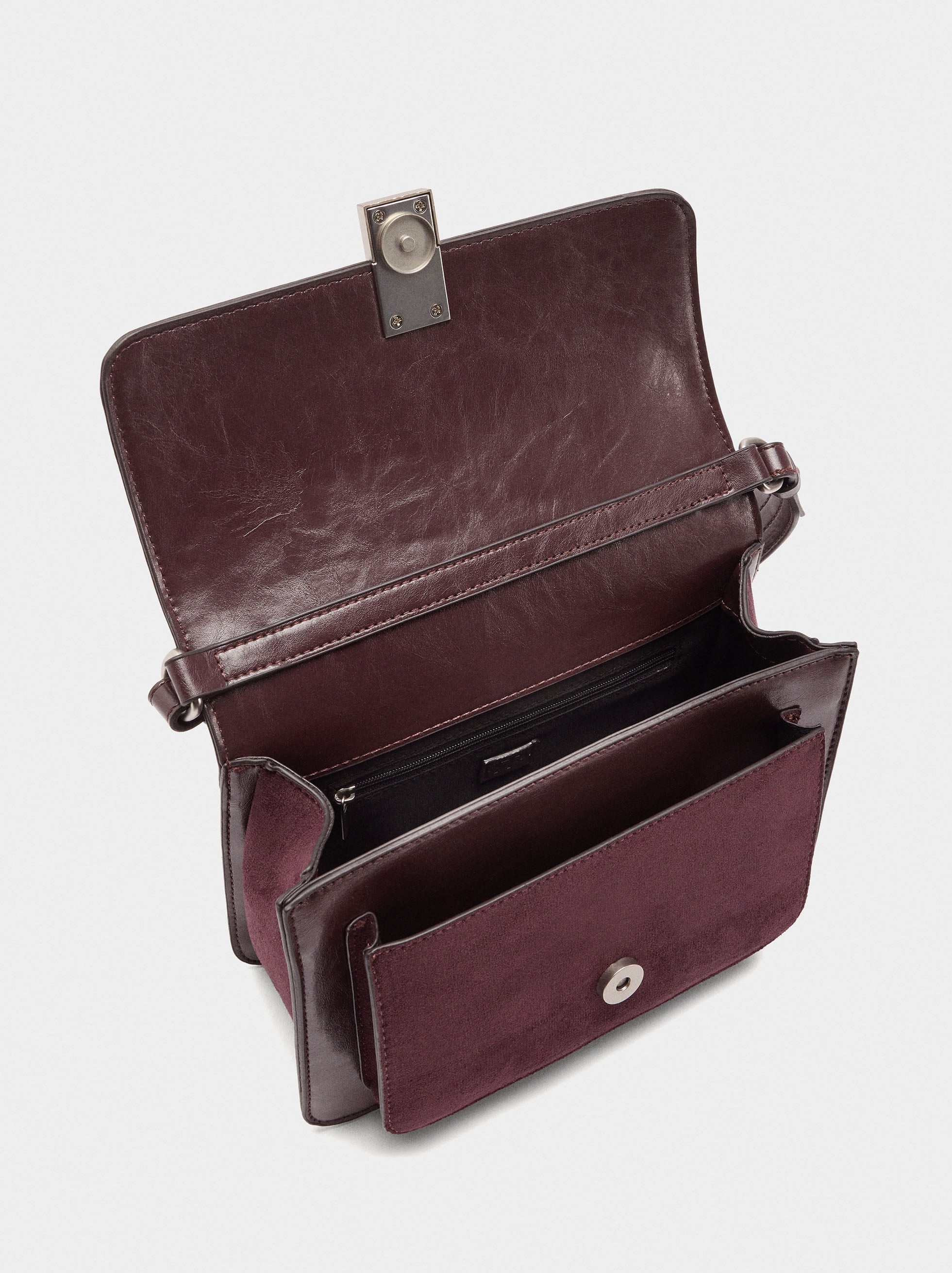Bolso De Mano Con Solapa