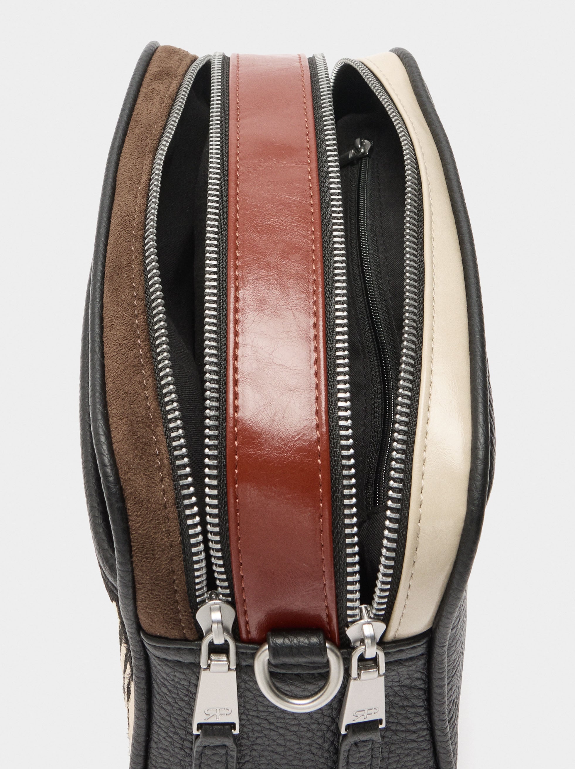Bolso Bandolera Detalles De Piel