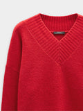 Jersey De Punto Escote En V
