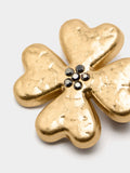 Broche Flor Con Cristales