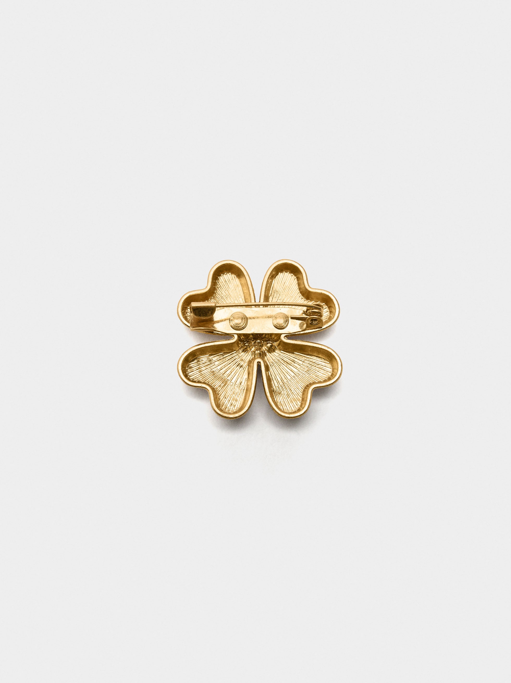 Broche Flor Con Cristales