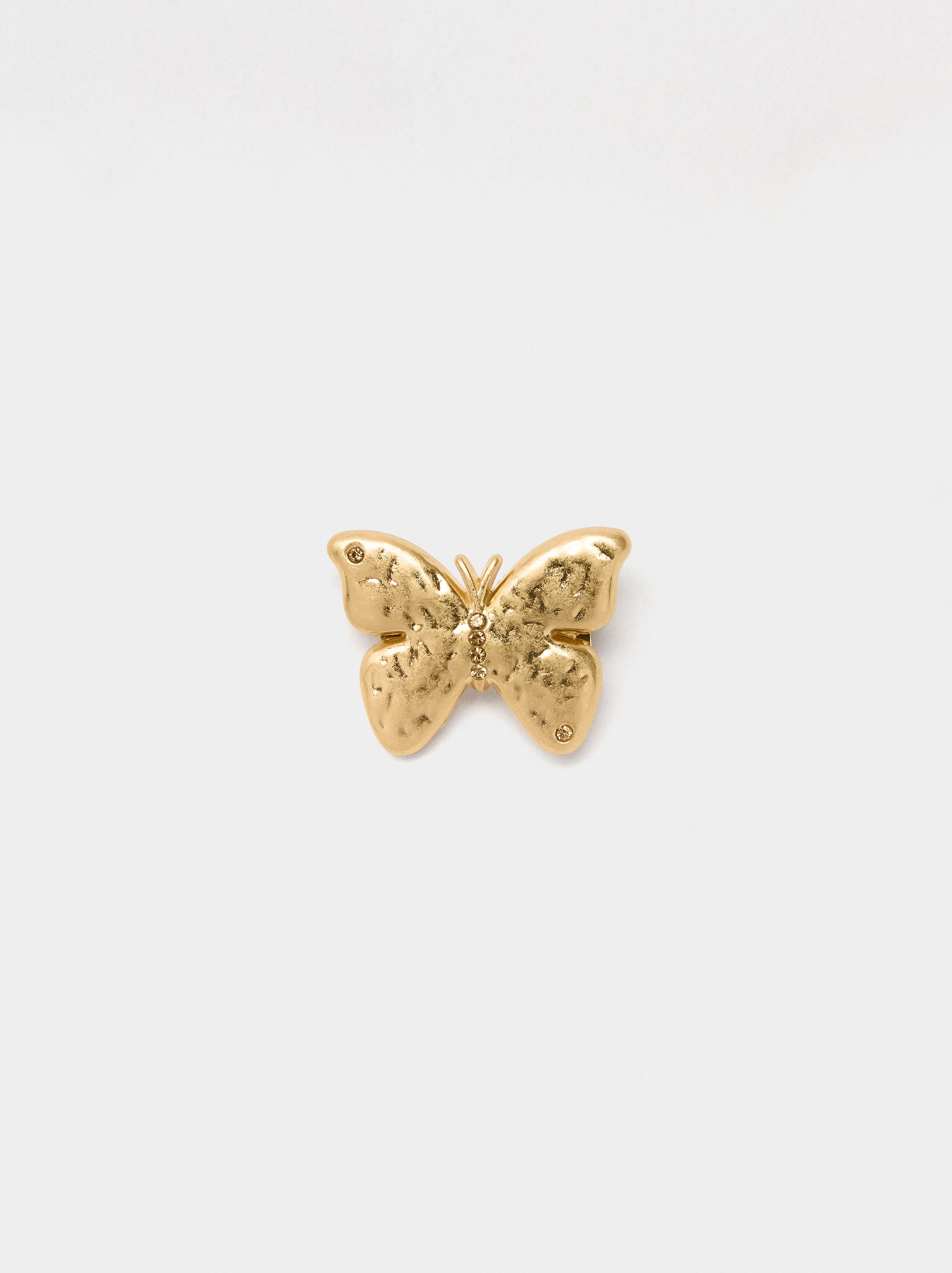Broche Mariposa Con Cristales
