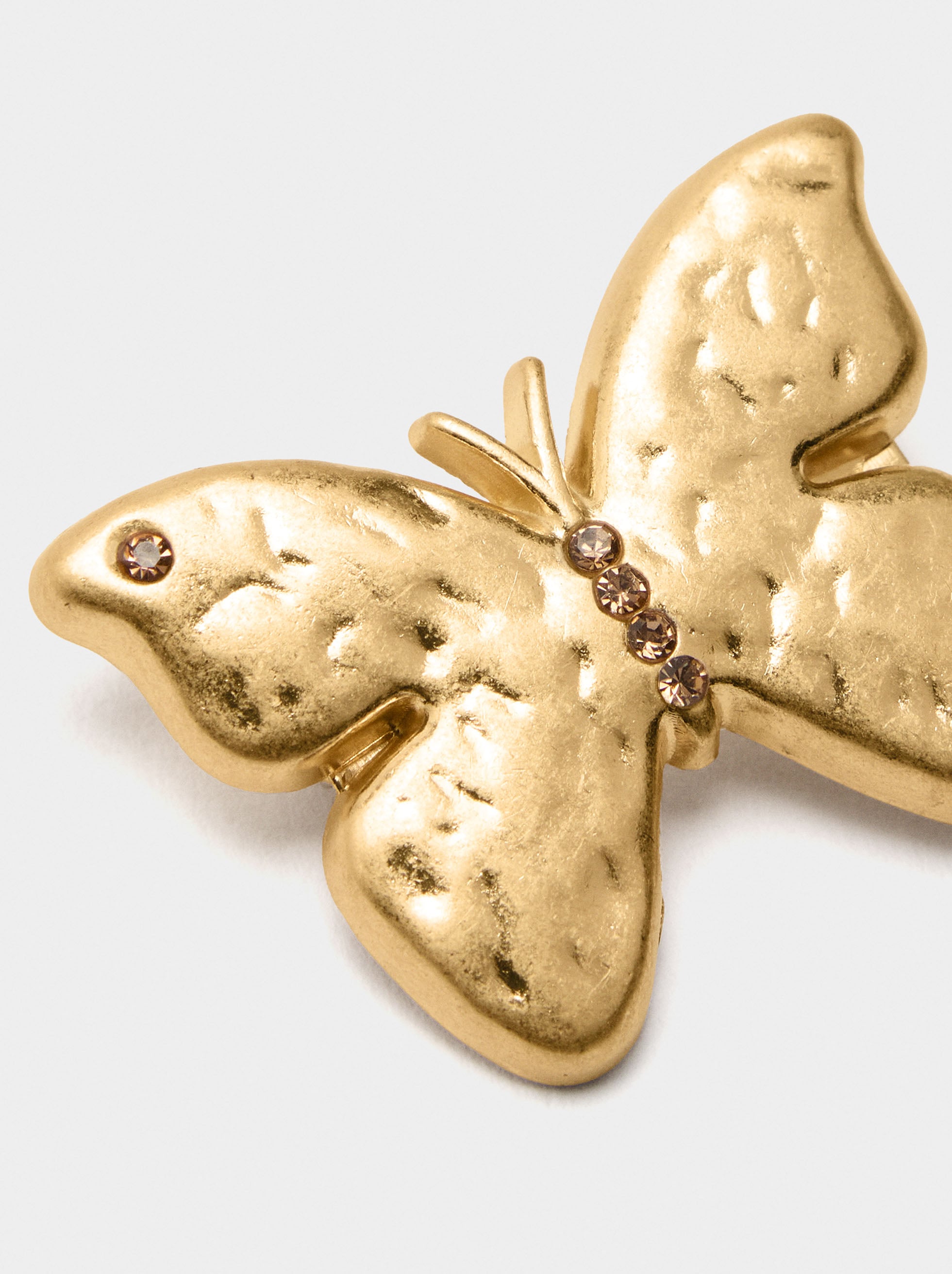 Broche Mariposa Con Cristales