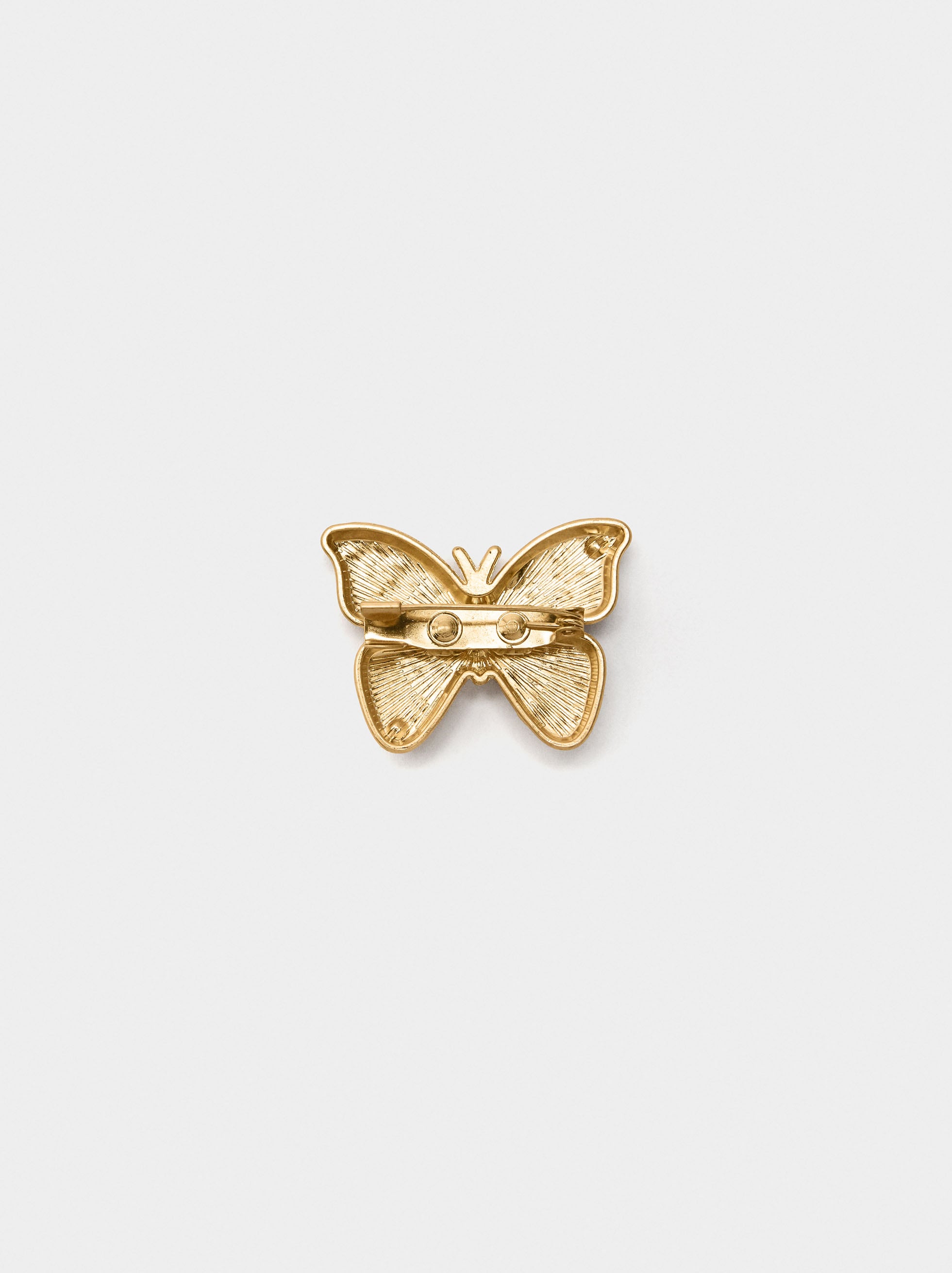 Broche Mariposa Con Cristales