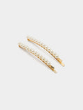 Set De Ganchos Con Perlas
