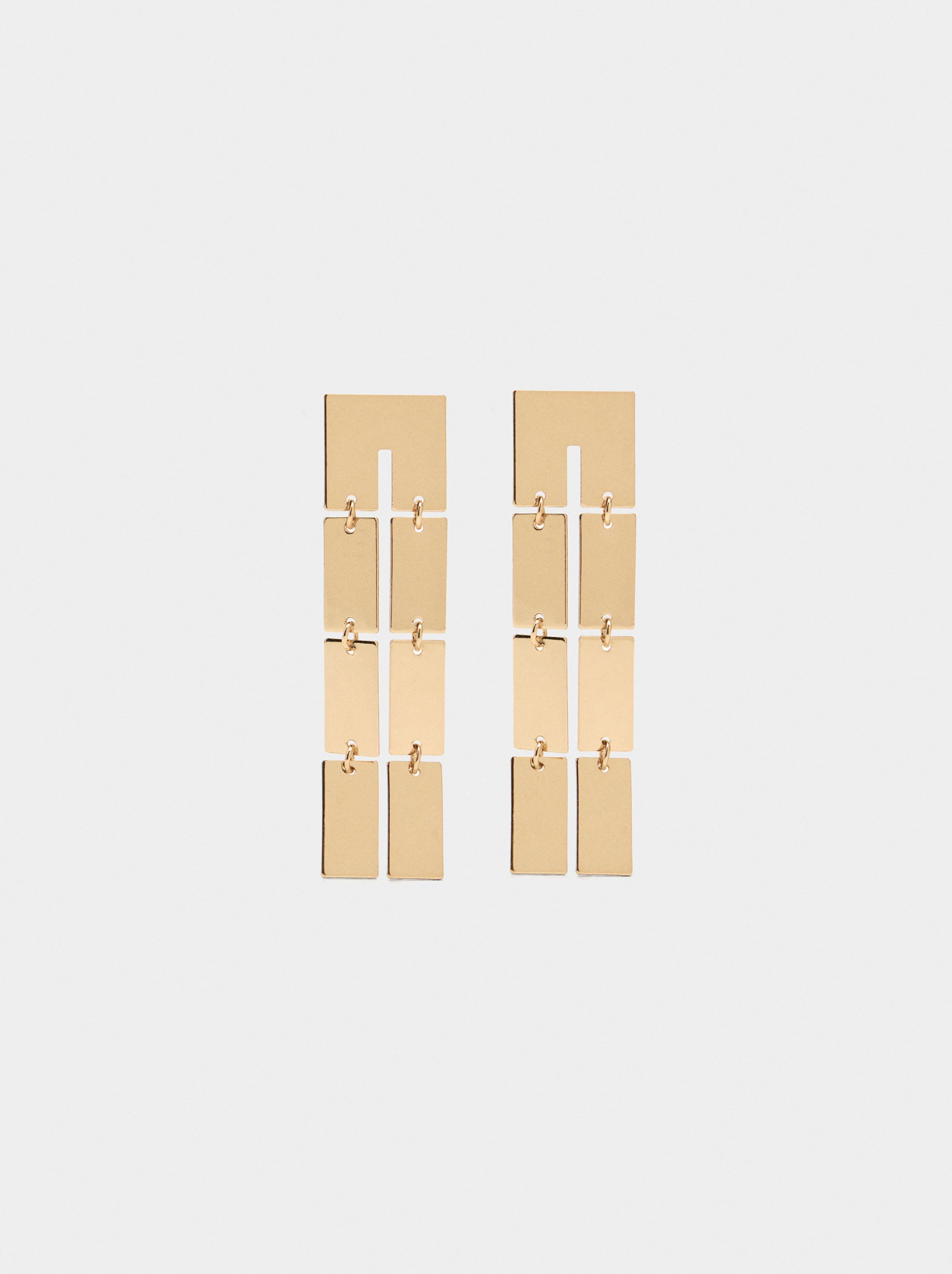 Pendientes Largos Efecto Doble