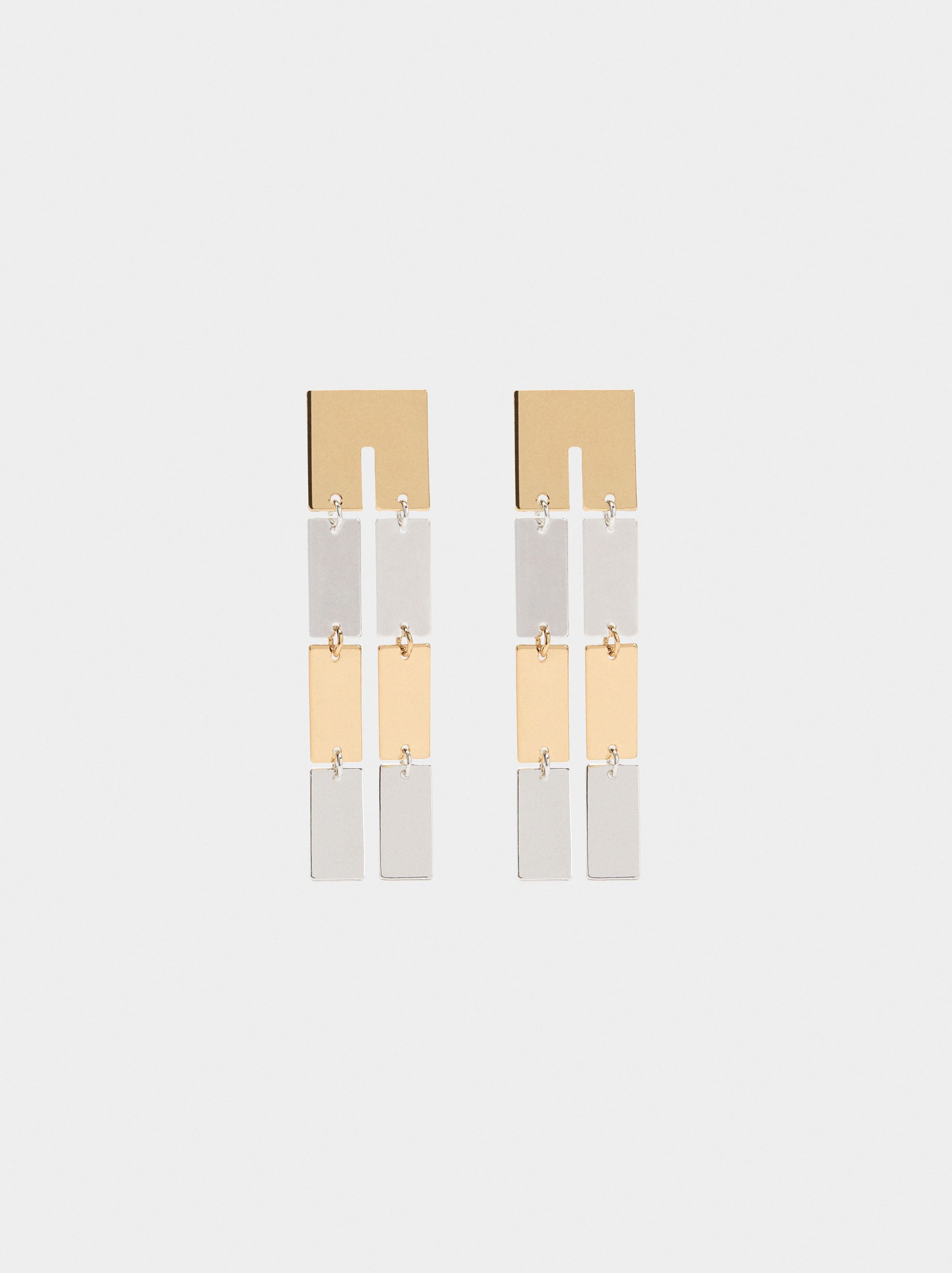Pendientes Largos Efecto Doble
